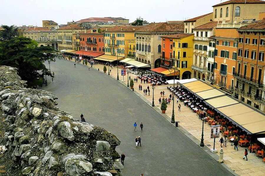 From Lake Garda: Verona Arena Opera Ticket with Transfer - 6th sector seats: reserved, numbered, and definitely on stone steps