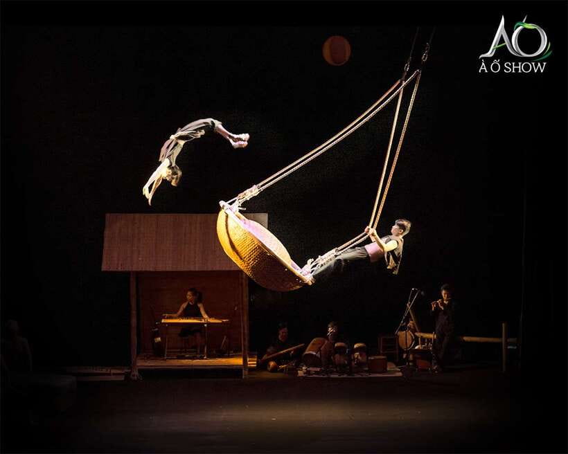 Ho Chi Minh: A O Show Bamboo Circus at Saigon Opera House - The bamboo circus idea: village life meets city life (with jokes)