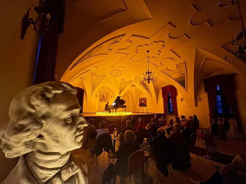 Krakow: Piano Trio Chopin & Friends Concert VIP with Wine - Inside the Monastery: where the acoustics do the work