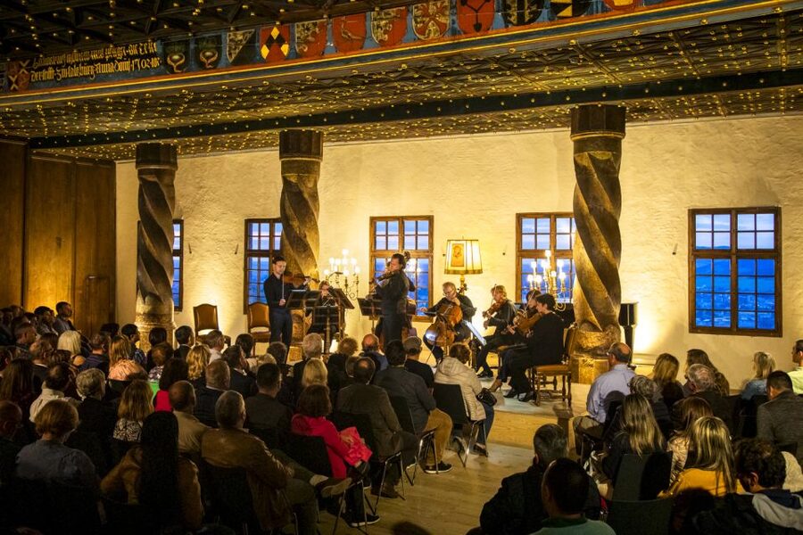Salzburg: Best of Mozart Fortress Concert and Dinner - Fortress Hohensalzburg at twilight: the setting that makes Mozart feel personal