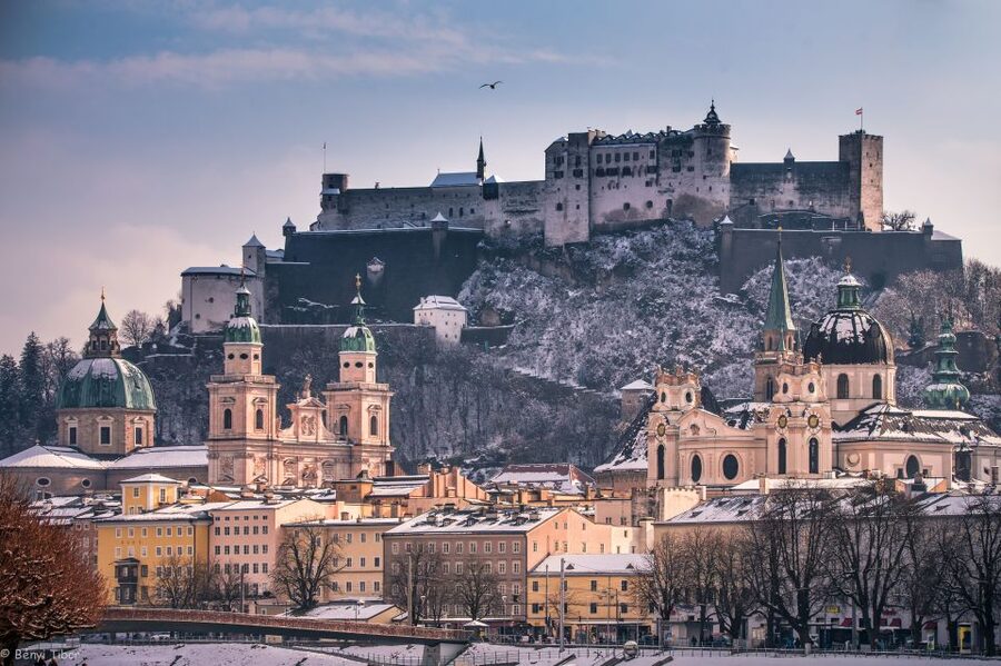 Salzburg: Christmas/Advent Concert at Fortress Hohensalzburg - Arriving at Fortress Hohensalzburg: the funicular shortcut