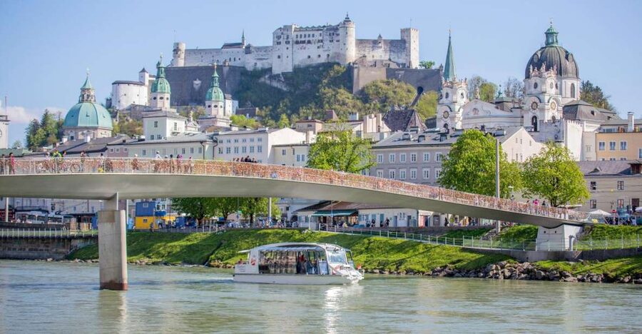 Salzburg: River Cruise & Best of Mozart Fortress Concert - The Salzach river cruise: mountain views, villa areas, and a calm start