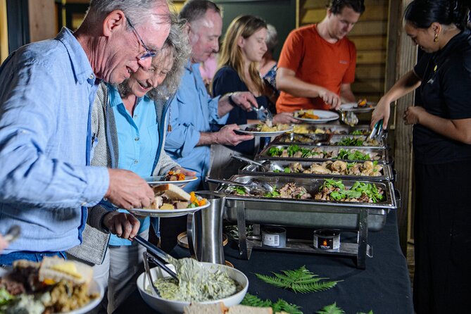 Waitangi Treaty Grounds: Combo Pass (Hāngī + Concert + Admission) - The short bush walk and the wero warrior challenge